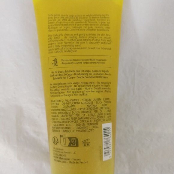 L'Occitane Verbena Agrumes (Verbena Citrus) shower Scrub 200ML NEW - Picture 4 of 5